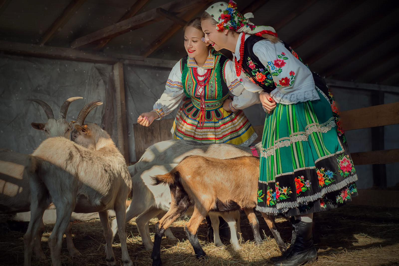 Sesja folklorystyczna - tradycyjny strój i naturalne światło