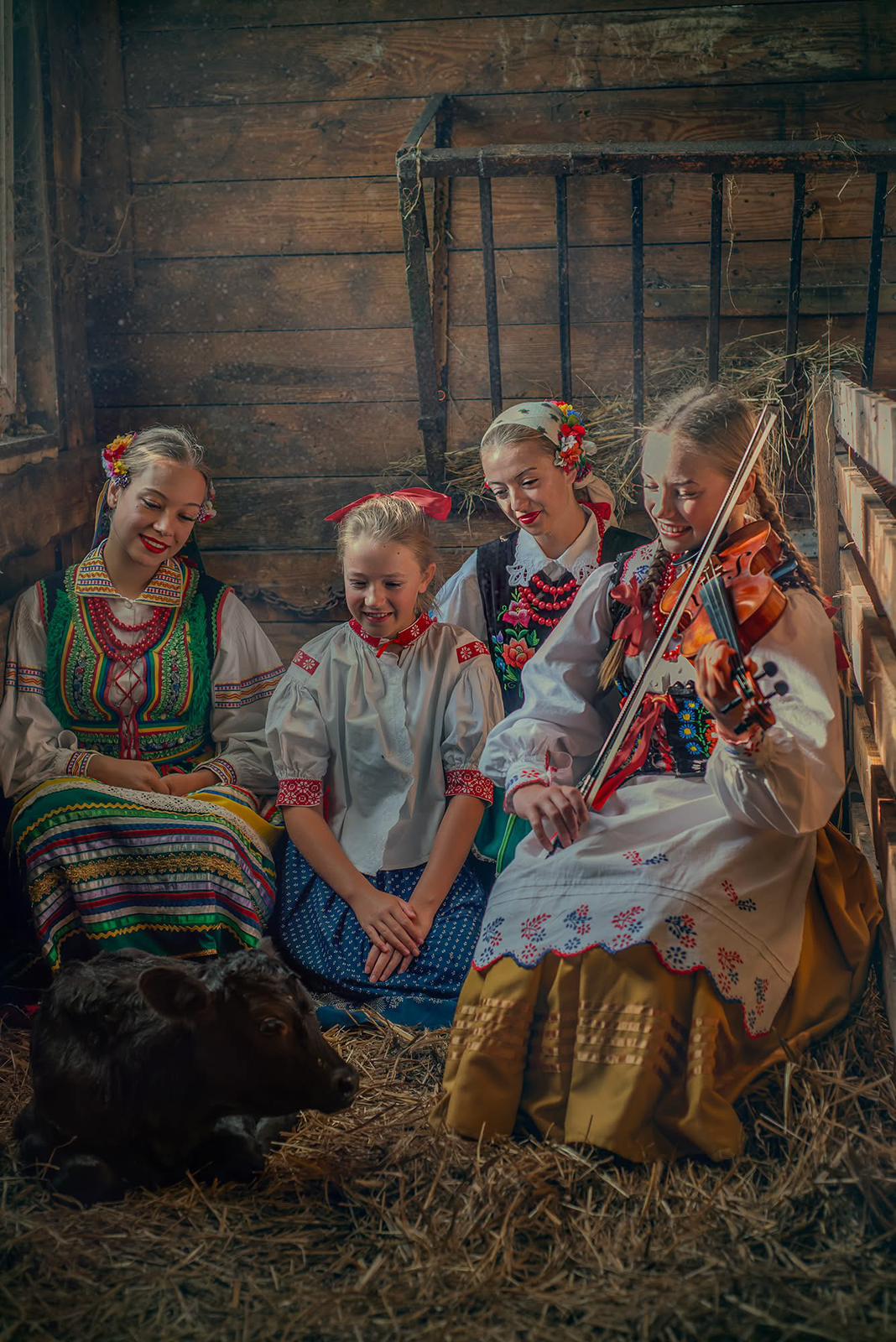 Folklorystyczny kadr grupowy